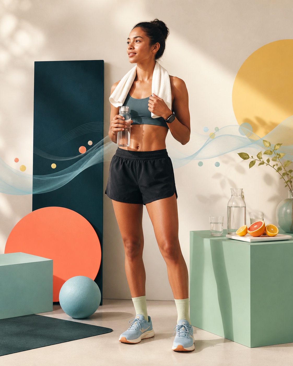Ausdauersportler mit Wasserflasche als Symbol für eine individuelle Trinkstrategie